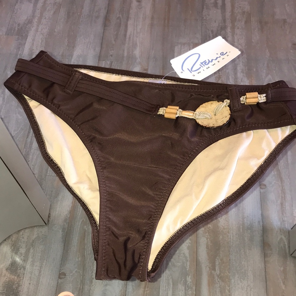 NWT Ritchie Swimwear Bikini Bottom with Belt